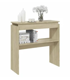 Wandtafel 80x30x80 cm bewerkt hout sonoma eikenkleurig Tafels