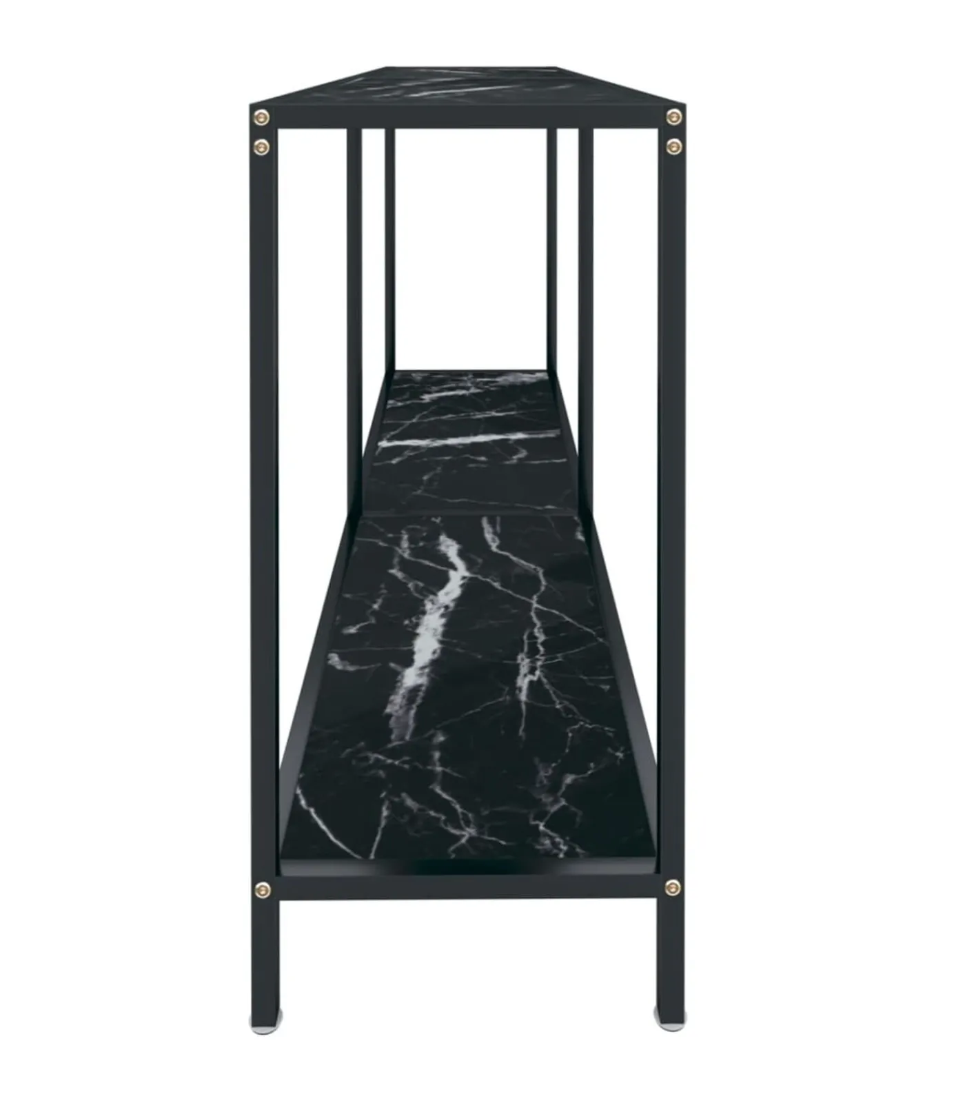 Hot Wandtafel 140x35x75,5 cm gehard glas zwart Tafels