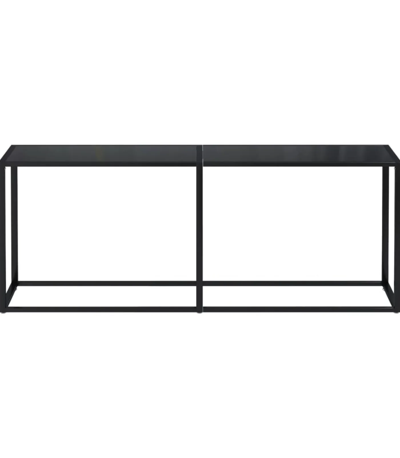 Sale Wandtafel 200x35x75,5 cm gehard glas zwart Tafels