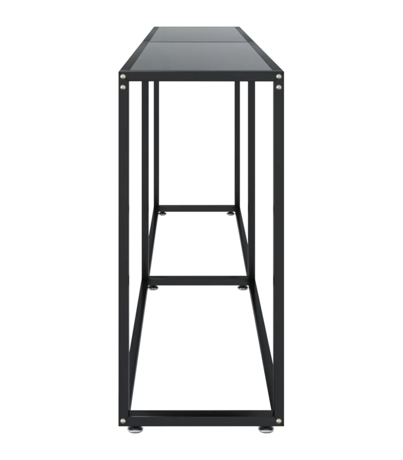 Sale Wandtafel 200x35x75,5 cm gehard glas zwart Tafels