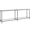 Outlet Wandtafel 220x35x75,5 cm gehard glas transparant Tafels