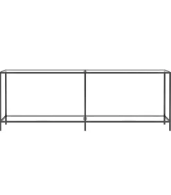 Outlet Wandtafel 220x35x75,5 cm gehard glas transparant Tafels