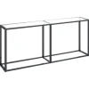 Discount Wandtafel 180x35x75,5 cm gehard glas transparant Tafels