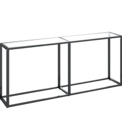Discount Wandtafel 180x35x75,5 cm gehard glas transparant Tafels