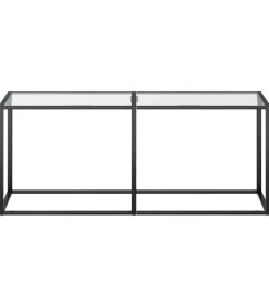 Discount Wandtafel 180x35x75,5 cm gehard glas transparant Tafels