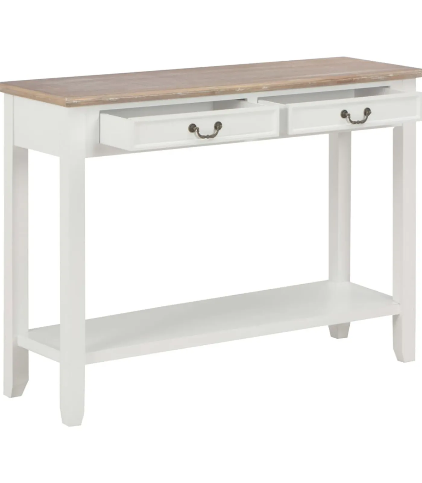 Sale Wandtafel 110x35x80 cm hout wit Tafels