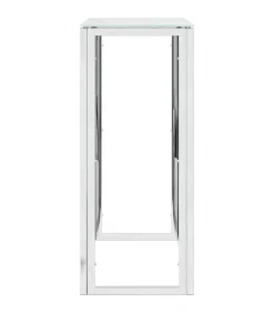 Outlet Wandtafel 70x30x70 cm roestvrij staal en glas Tafels