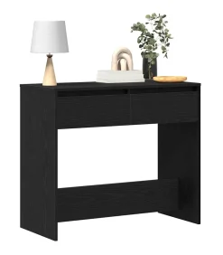 Clearance Wandtafel 89x41x76,5 cm spaanplaat zwart eikenkleurig Tafels