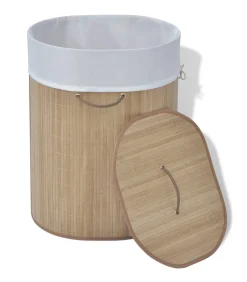 Best Wasmand ovaal bamboe natuurlijk Manden En Bakken