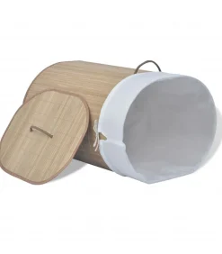 Best Wasmand ovaal bamboe natuurlijk Manden En Bakken