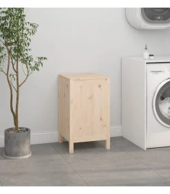 Wasmand 44x44x76 cm massief grenenhout Manden En Bakken