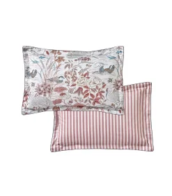 Outlet WATER GARDEN Rose - Kussensloop Satijn katoen Kussenslopen