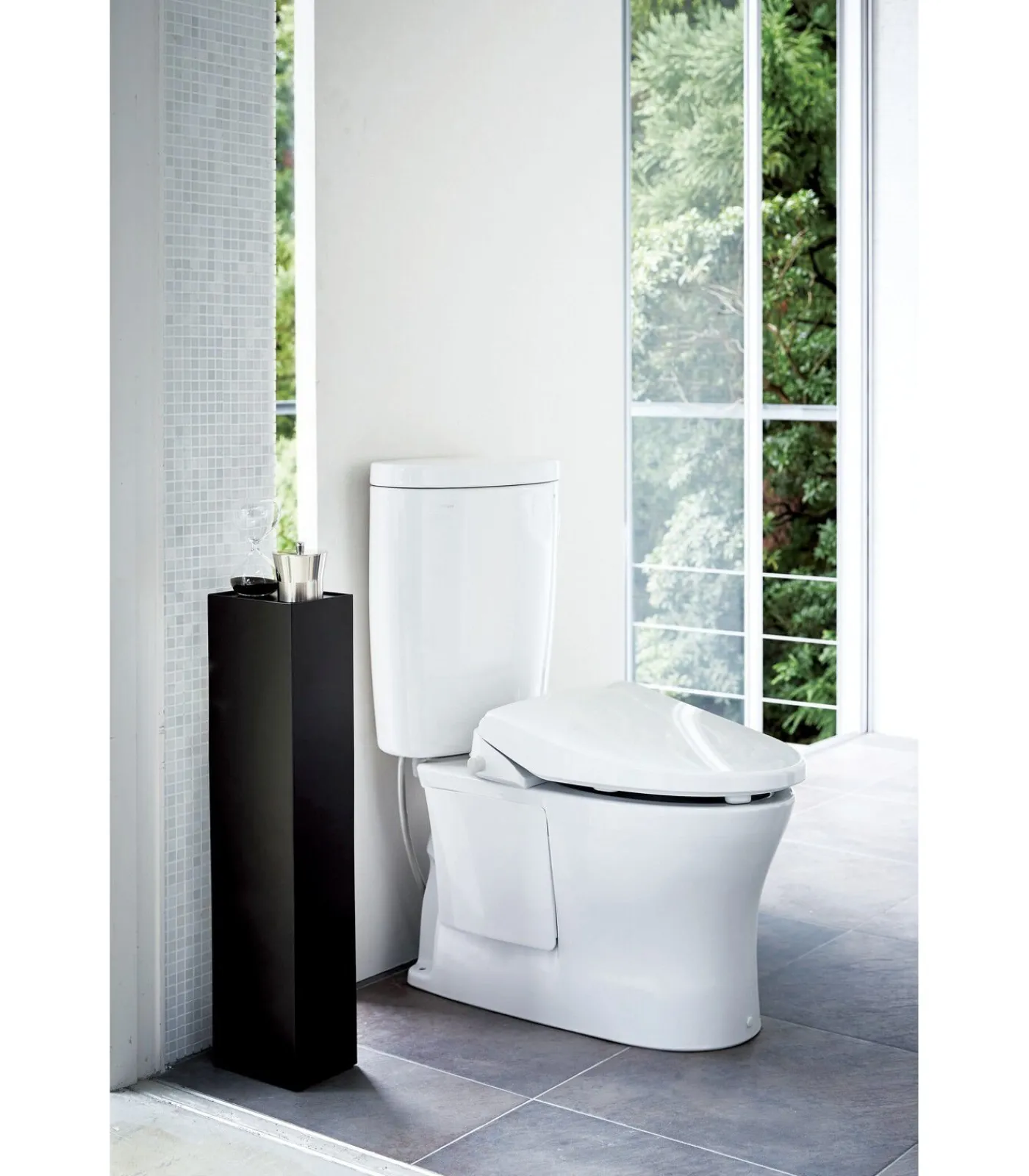 Online WC Opbergrek - Tower - Zwart Toiletaccessoires