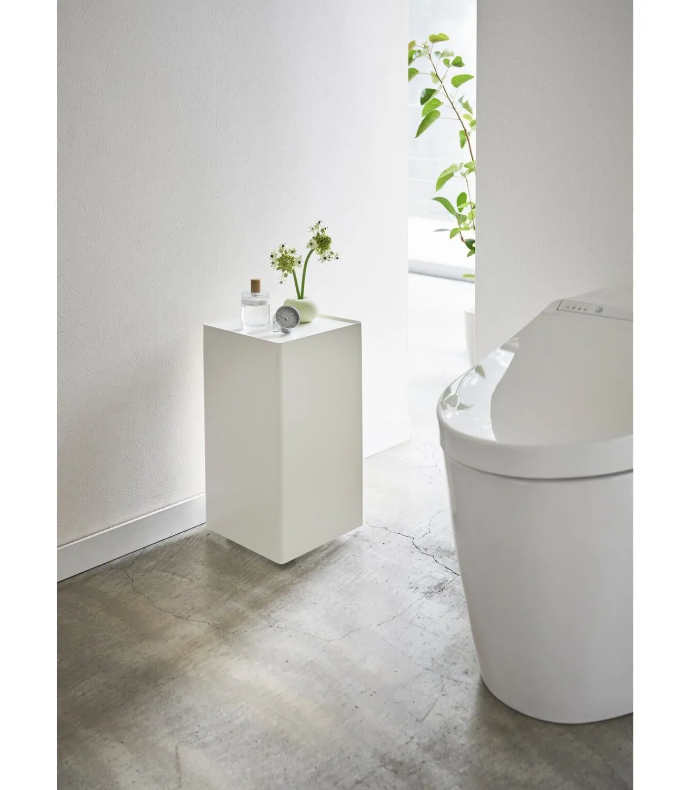 Outlet WC Rolhouder met Wieltjes - Tower - Wit Toiletaccessoires