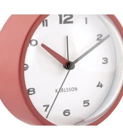 Outlet Wekker Brisk Dome - Rode oker - 6.5x11x13.8cm Klokken