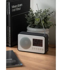 Best Wekker Fm Radio - Zwart - 19.2x6.6x12.5cm Klokken