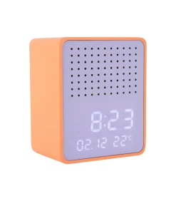 Clearance Wekker Funky Vibes - Helderoranje - 9.5x6.5x11.5cm Klokken