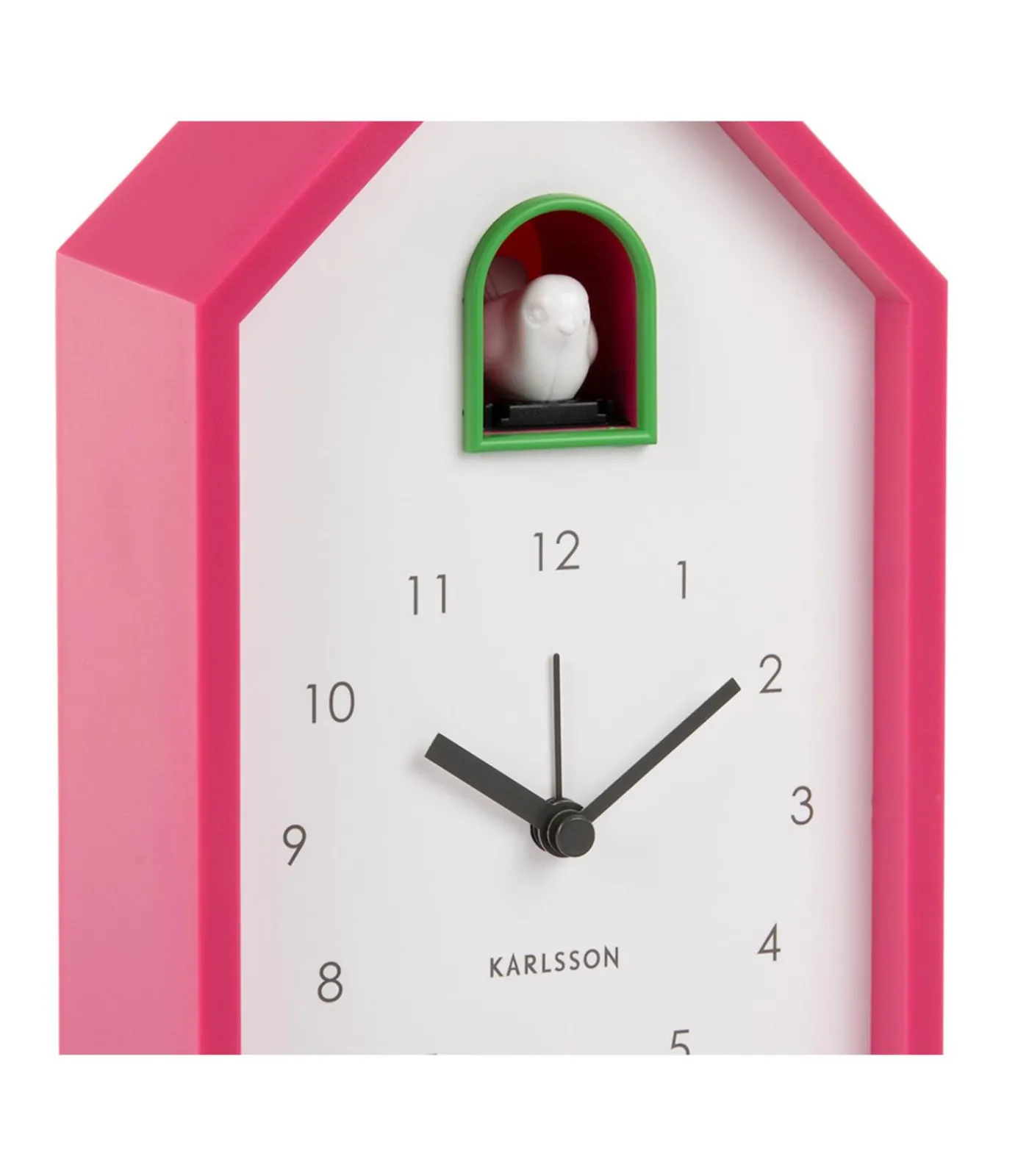 Outlet Wekker Modern Cuckoo - Helderroze - 6x12x20cm Klokken