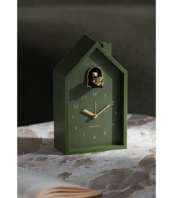 Discount Wekker Modern Cuckoo Oro - Groen - 15x11.5x20cm Klokken