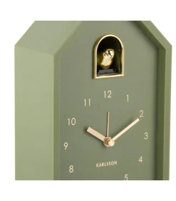 Discount Wekker Modern Cuckoo Oro - Groen - 15x11.5x20cm Klokken