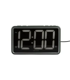 Wekker New Retro - Jungle groen - 16.5x4.5x9cm Klokken