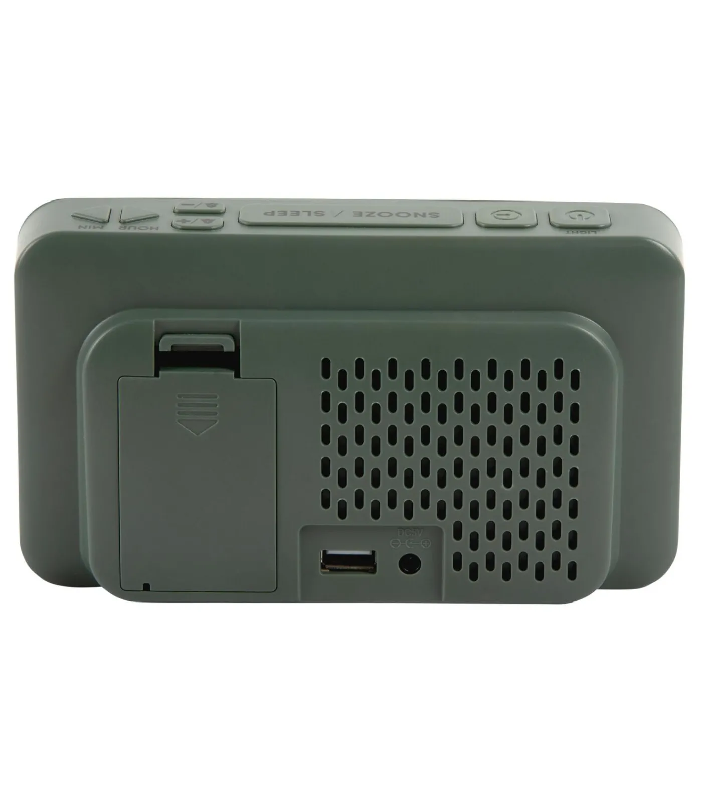 Wekker New Retro - Jungle groen - 16.5x4.5x9cm Klokken