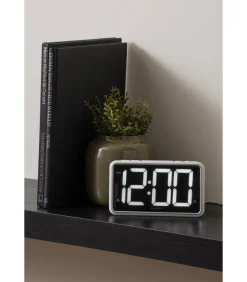 Wekker New Retro - Wit - 16.5x4.5x9cm Klokken