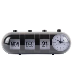 New Wekker Retro Tube - Zwart - 9x26x9.3cm Klokken