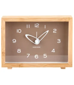 Clearance Wekker Tipico - Bruin - 19x19x13.8cm Klokken