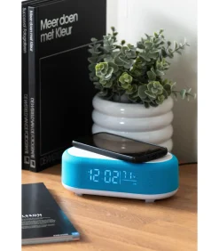 Clearance Wekker Vogue - Helderblauw - 19.8x9.8x7cm Klokken