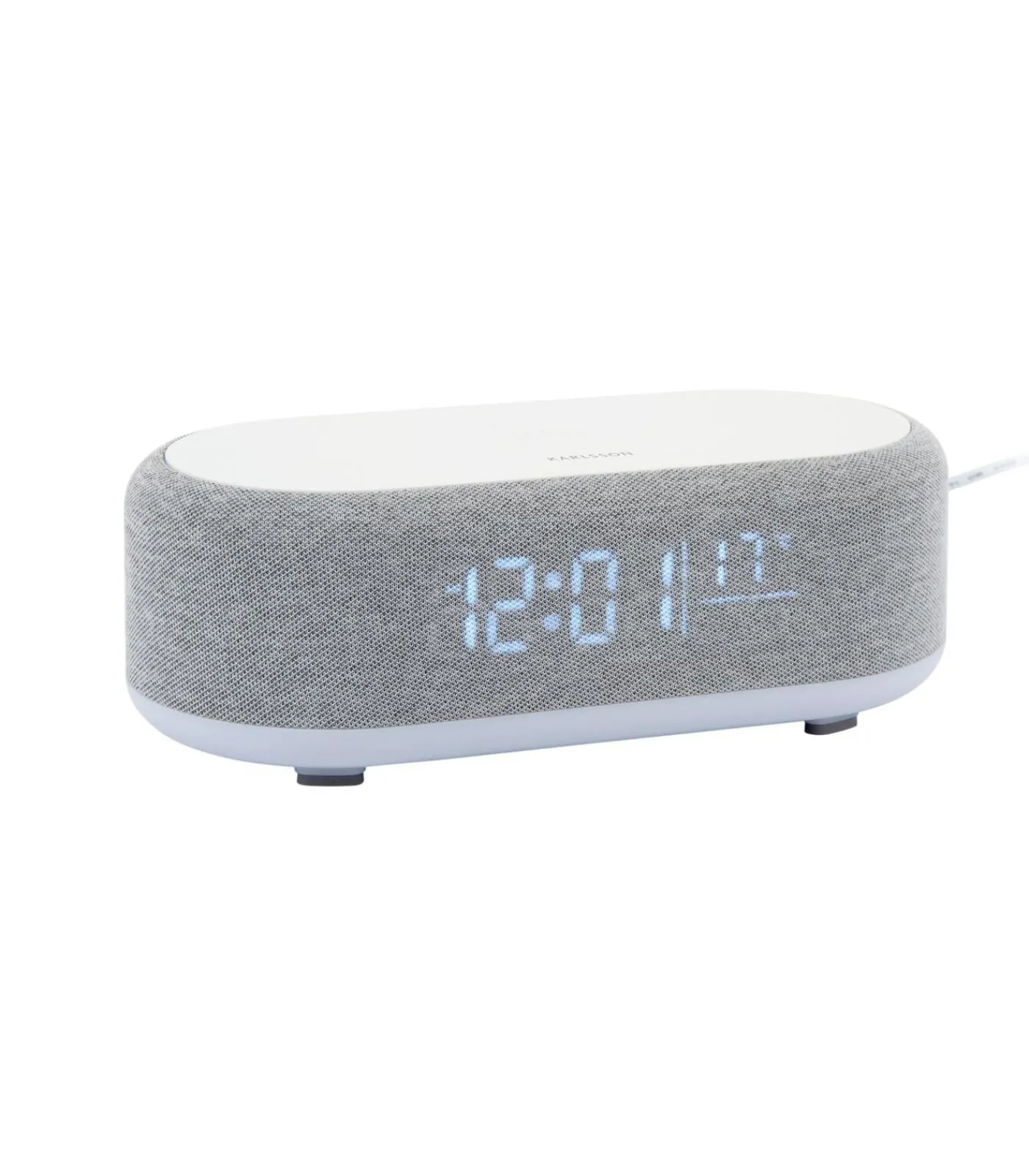 Sale Wekker Vogue - Muisgrijs - 19.8x9.8x7cm Klokken