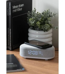 Sale Wekker Vogue - Muisgrijs - 19.8x9.8x7cm Klokken