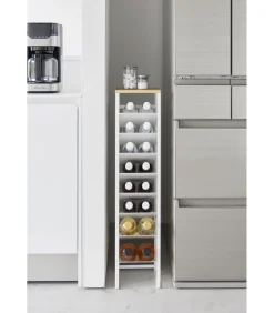 Wijnrek / Flessenrek - 16 flessen - Tower - Wit Keukenaccessoires