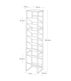 Wijnrek / Flessenrek - 16 flessen - Tower - Wit Keukenaccessoires