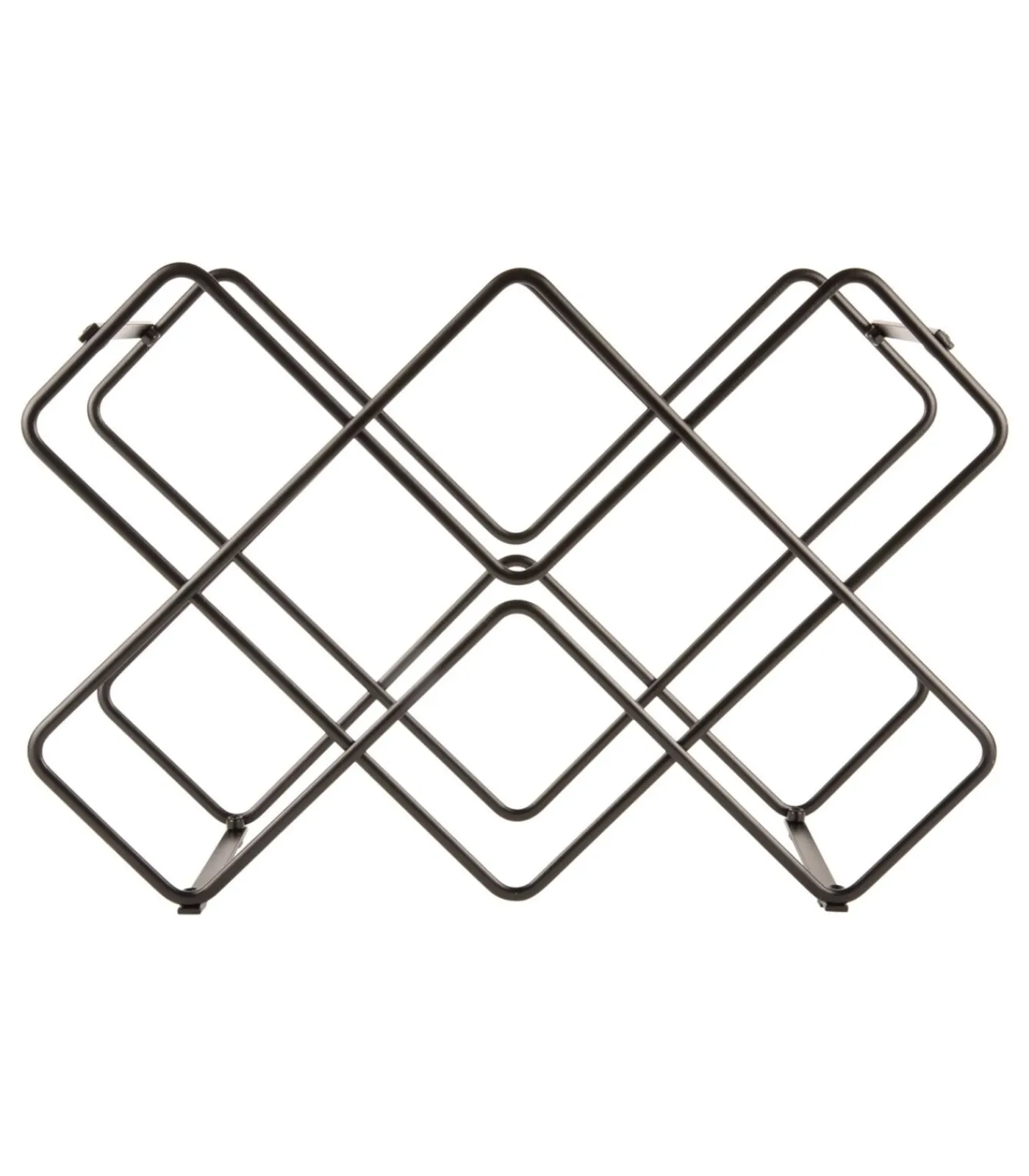 New Wijnrek Diamonds - Zwart - 40,5x15,5x27,5cm Keukenaccessoires