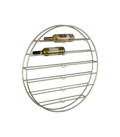 Wijnrek Redondo - Lichtgoud - 80x9x80cm Keukenaccessoires