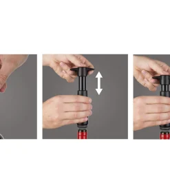 Best Wijnstopper Vacuum Wine Stopper - Grijs - 10 stuks Glazen & Karaffen