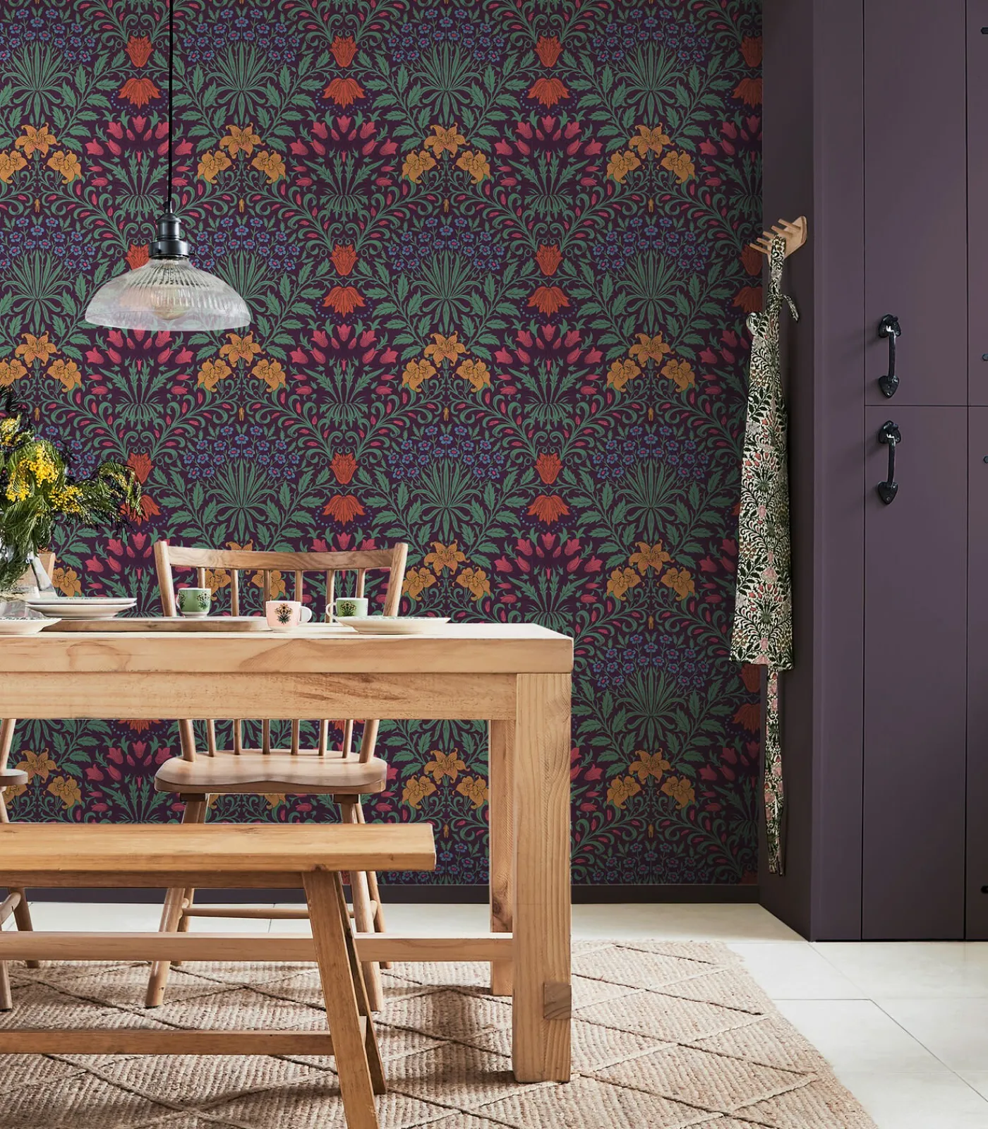 Sale Vliesbehang - Garden Dewberry - 1000x52 Wanddecoratie