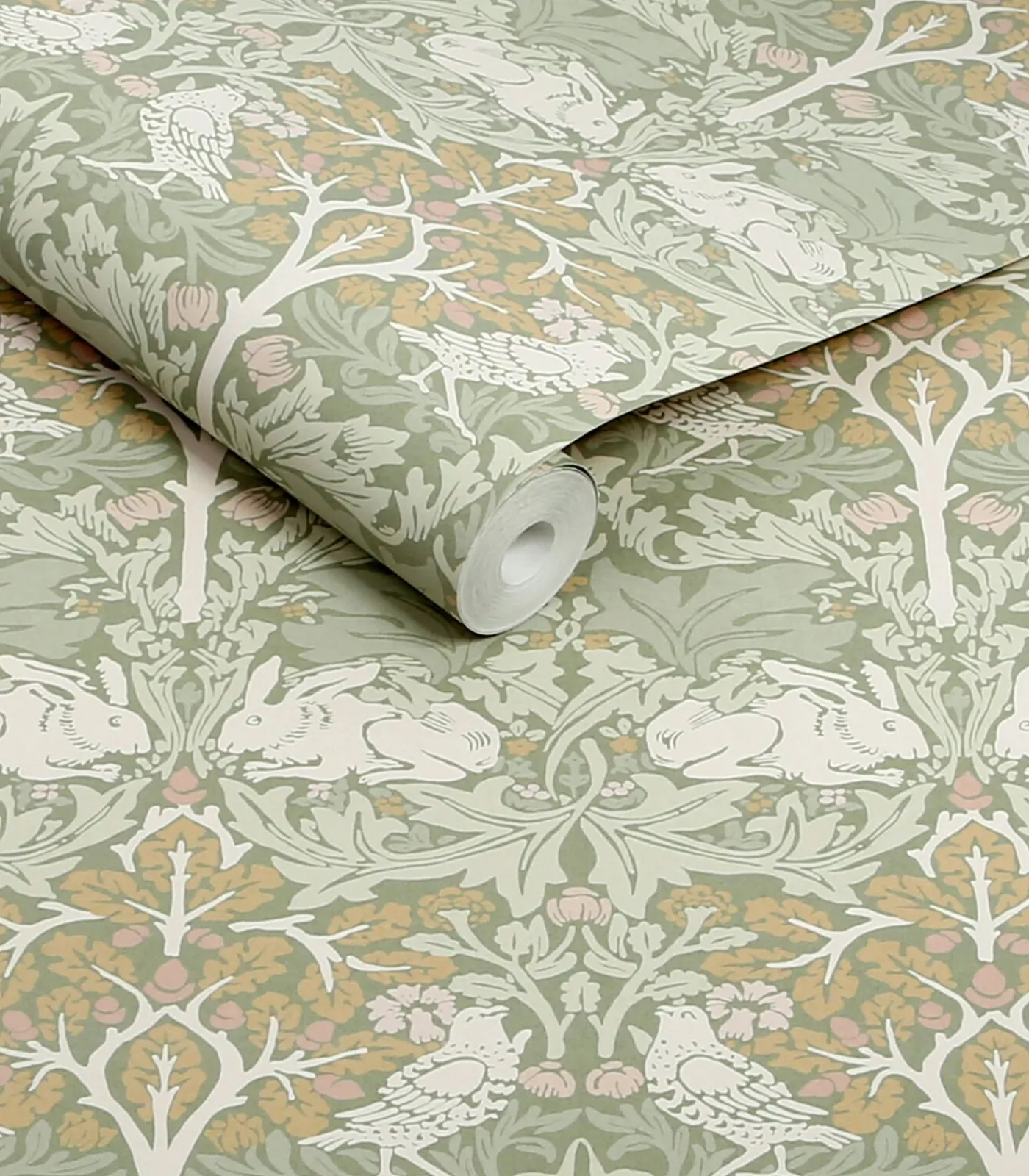 Clearance Vliesbehang - Brother Rabbit Sage - 1000x52 Wanddecoratie