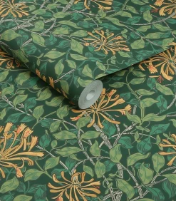 Online Vliesbehang - Honeysuckle Verde - 1000x52 Wanddecoratie