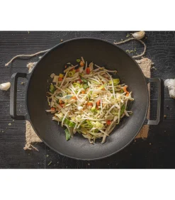 Best Wokpan / Wadjan - Gietijzer - ø 32 cm - zonder anti-aanbaklaag Potten & Pannen