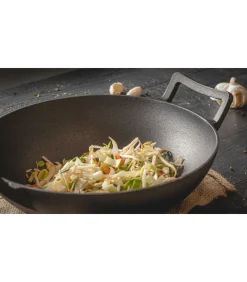 Best Wokpan / Wadjan - Gietijzer - ø 32 cm - zonder anti-aanbaklaag Potten & Pannen