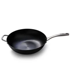 Wokpan Gietijzer 34 cm Cast Iron - alle warmtebronnen - Inductie Potten & Pannen