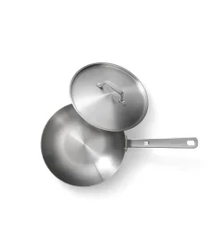 Sale Wokpan Roestvrijstaal 28 cm Stainless Steel - alle warmtebronnen - Inductie Potten & Pannen