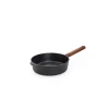 EcoLogic QXR Hapjespan inductie met houten vaste greep - Ø240mm - H 70mm - Zwart Potten & Pannen