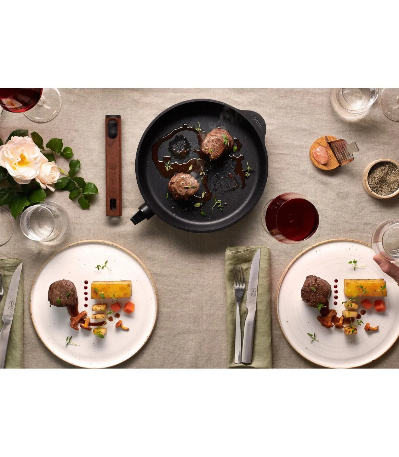 Sale EcoLogic QXR Koekenpan inductie met afneembare greep - Ø240mm - Zwart Potten & Pannen