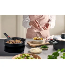 EcoLogic QXR Koekenpan inductie met afneembare greep - Ø280mm - Zwart Potten & Pannen