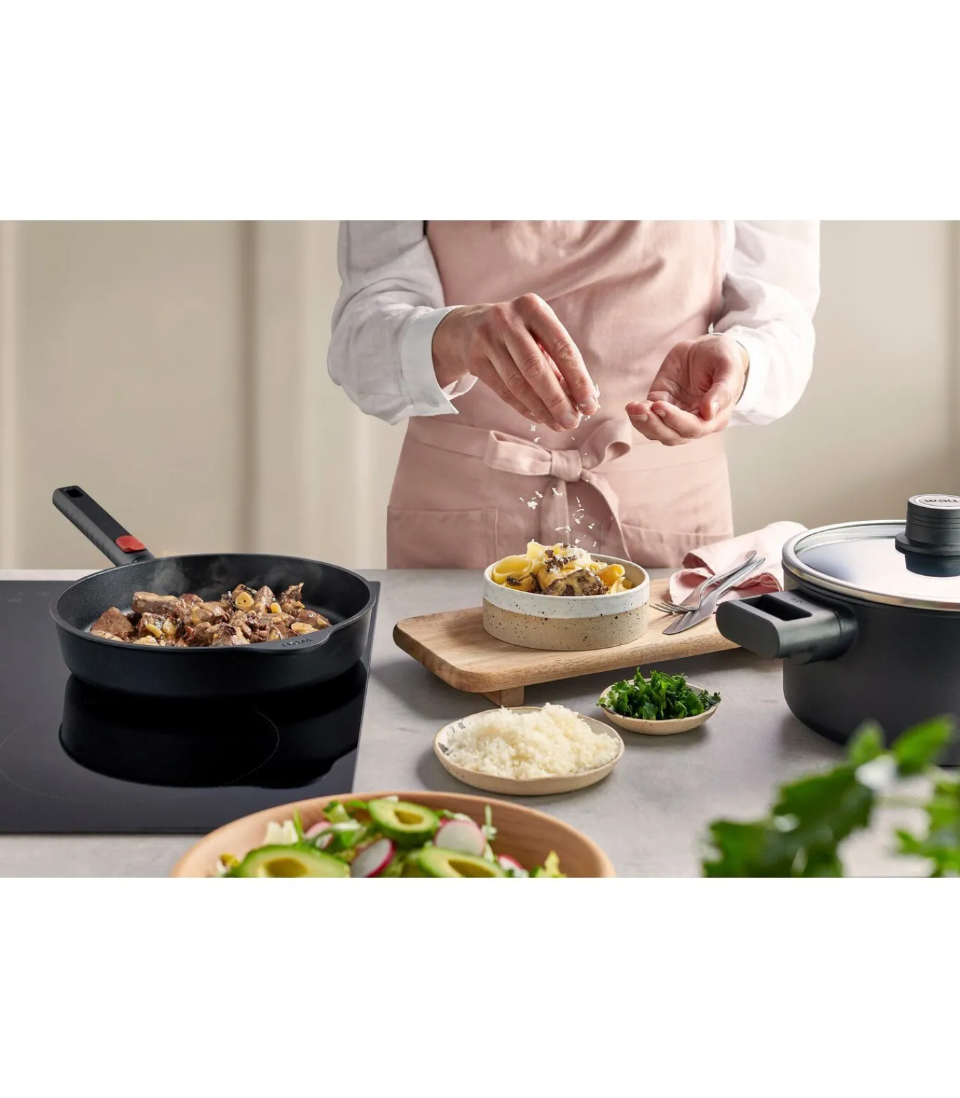 EcoLogic QXR Koekenpan inductie met afneembare greep - Ø280mm - Zwart Potten & Pannen