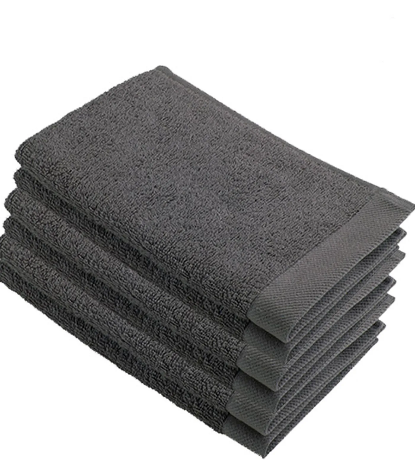 Clearance 6x Remade Cotton Gastendoekjes Grijs Handdoeken