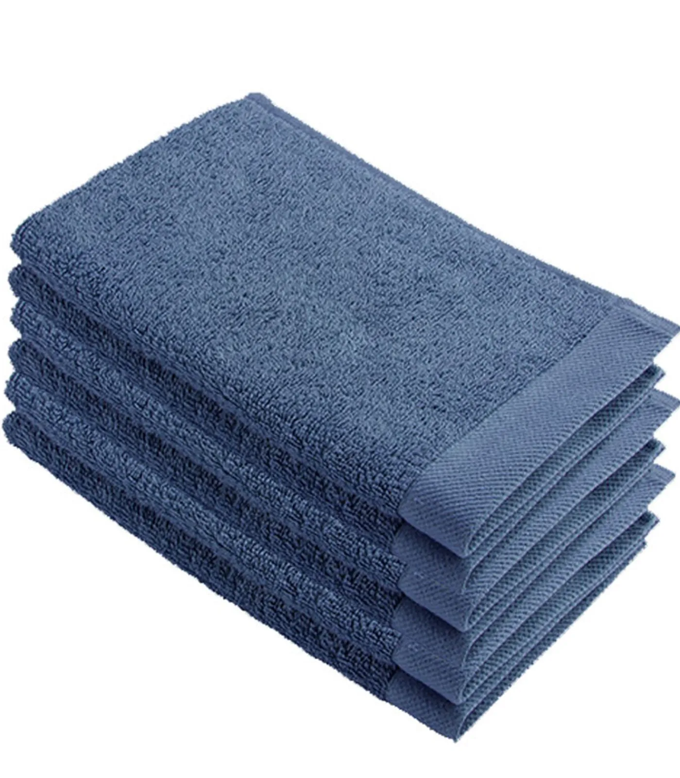 Discount 6x Remade Cotton Gastendoekjes Blauw Handdoeken